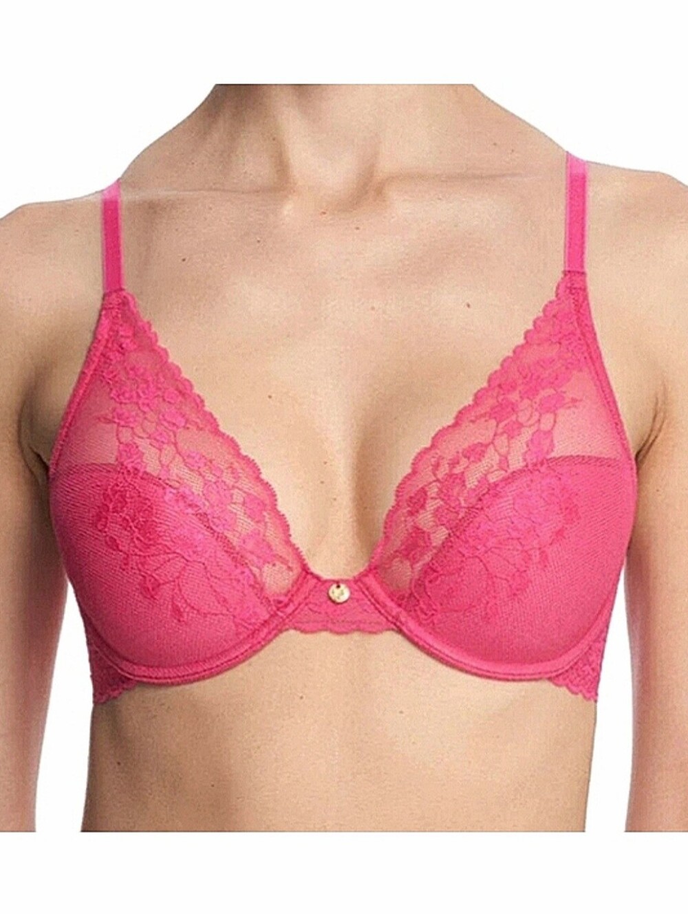 NATORI Cherry Blossom Contour Plunge Convertible Bra 30G Rosebloom Pink